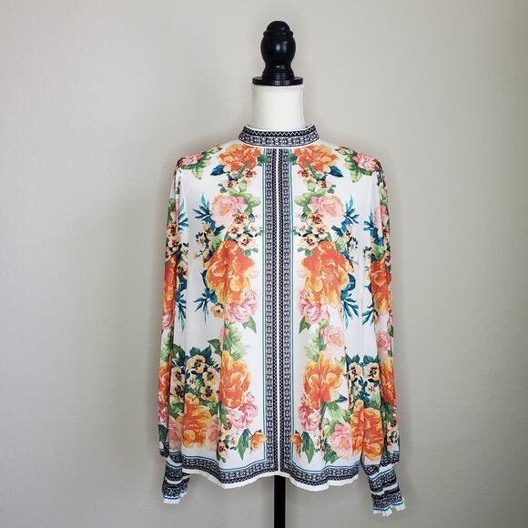 Jealous Tomato Blouse Floral Print Large - Picture 1 of 9